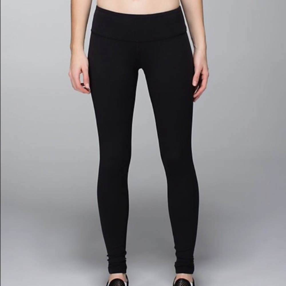 Full length wunder under black leggings